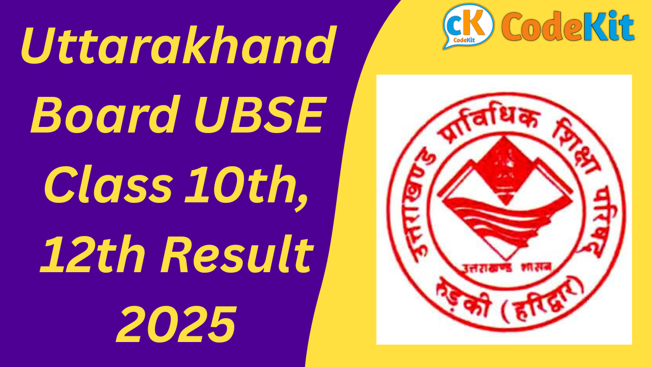 Uttarakhand Board UBSE Class 10th, 12th Result 2025